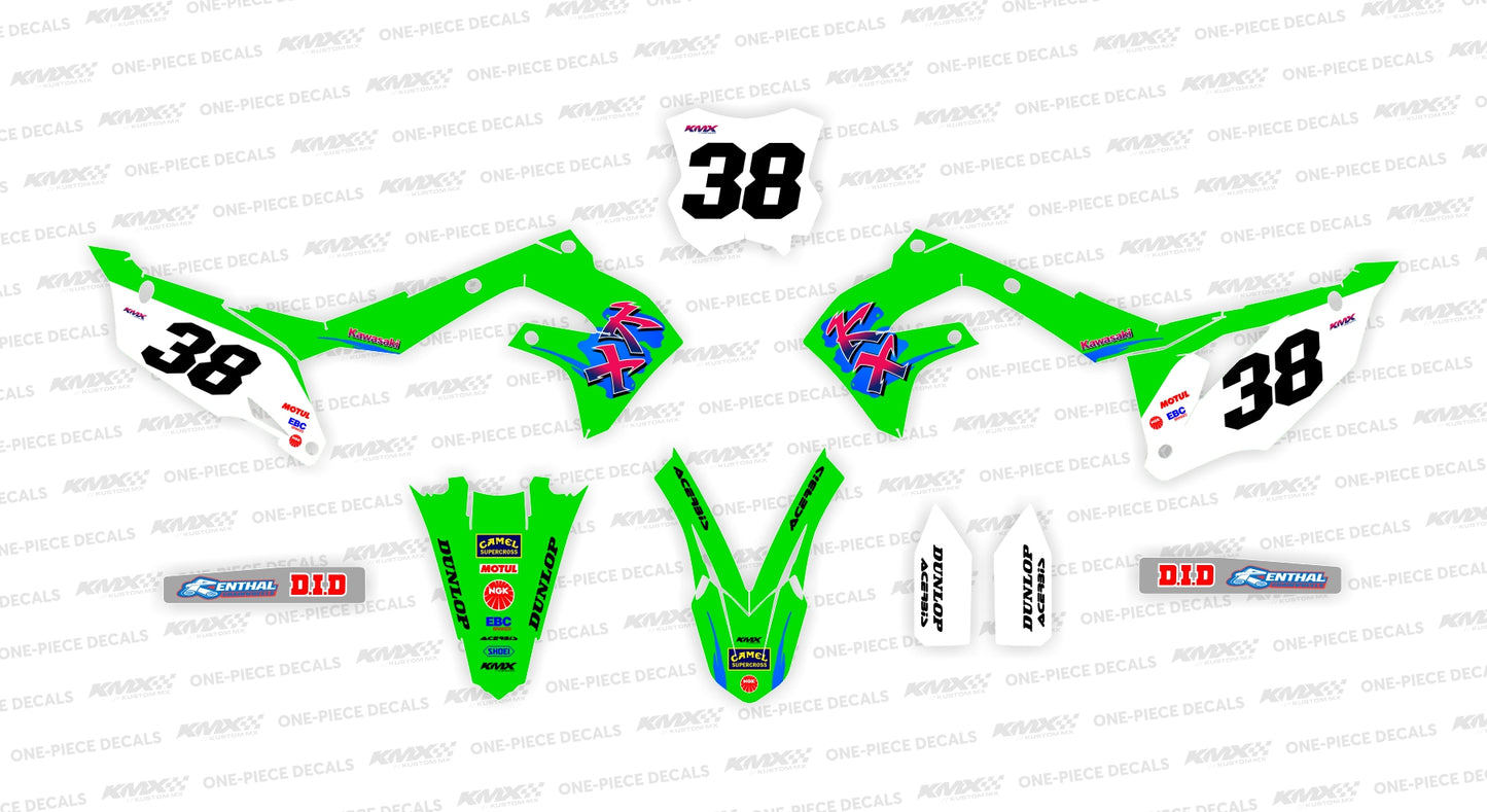 91 Retro Kawasaki Graphics Kit