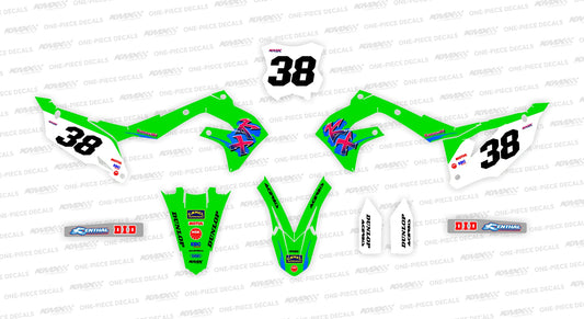 91 Retro Kawasaki Graphics Kit