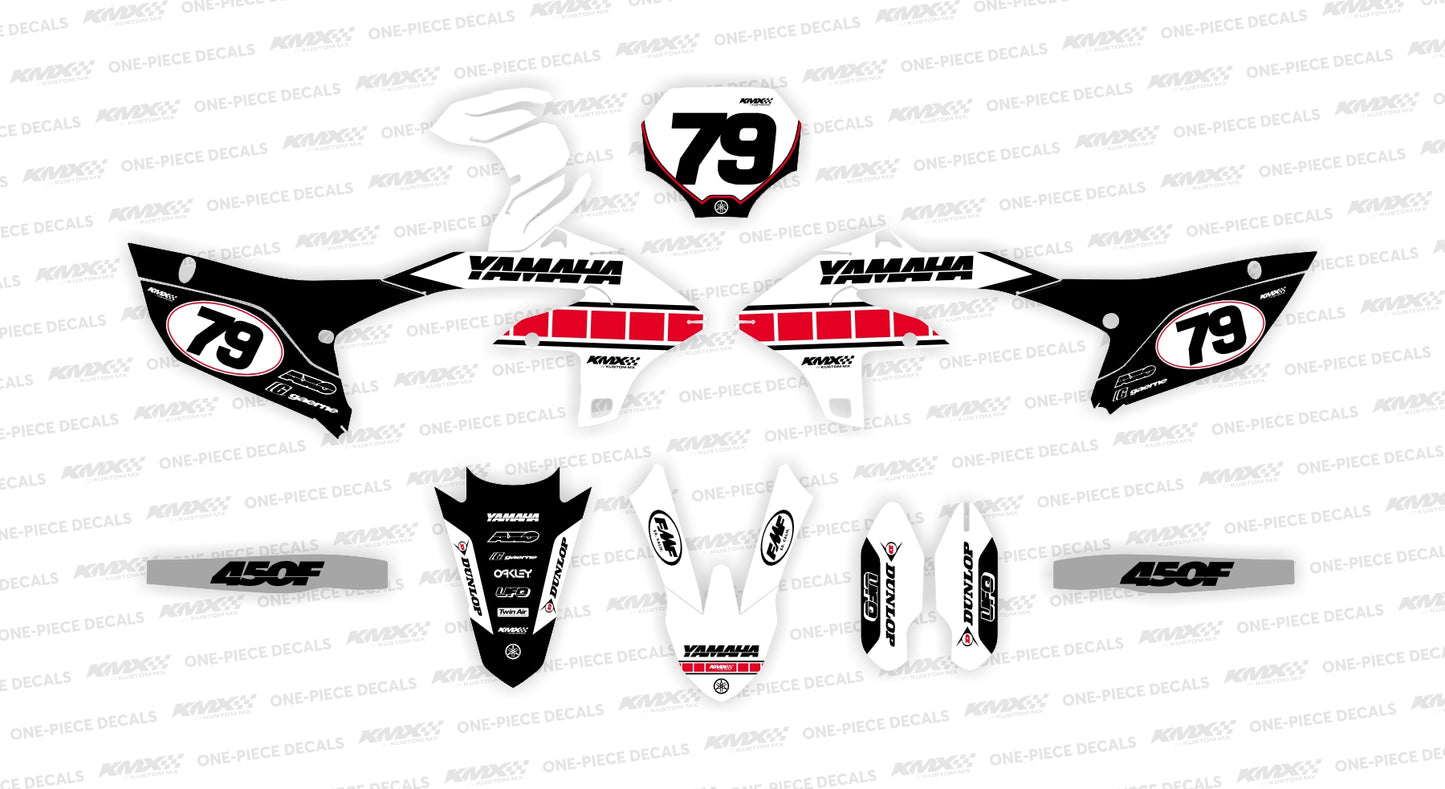 Anniversary White Yamaha Graphics Kit