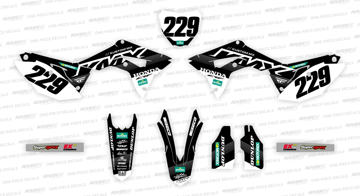 ARROW BLACK Honda Graphics Kit