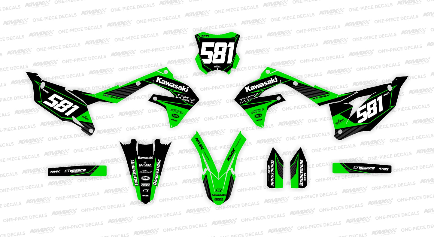 COMBAT Kawasaki Graphics Kit