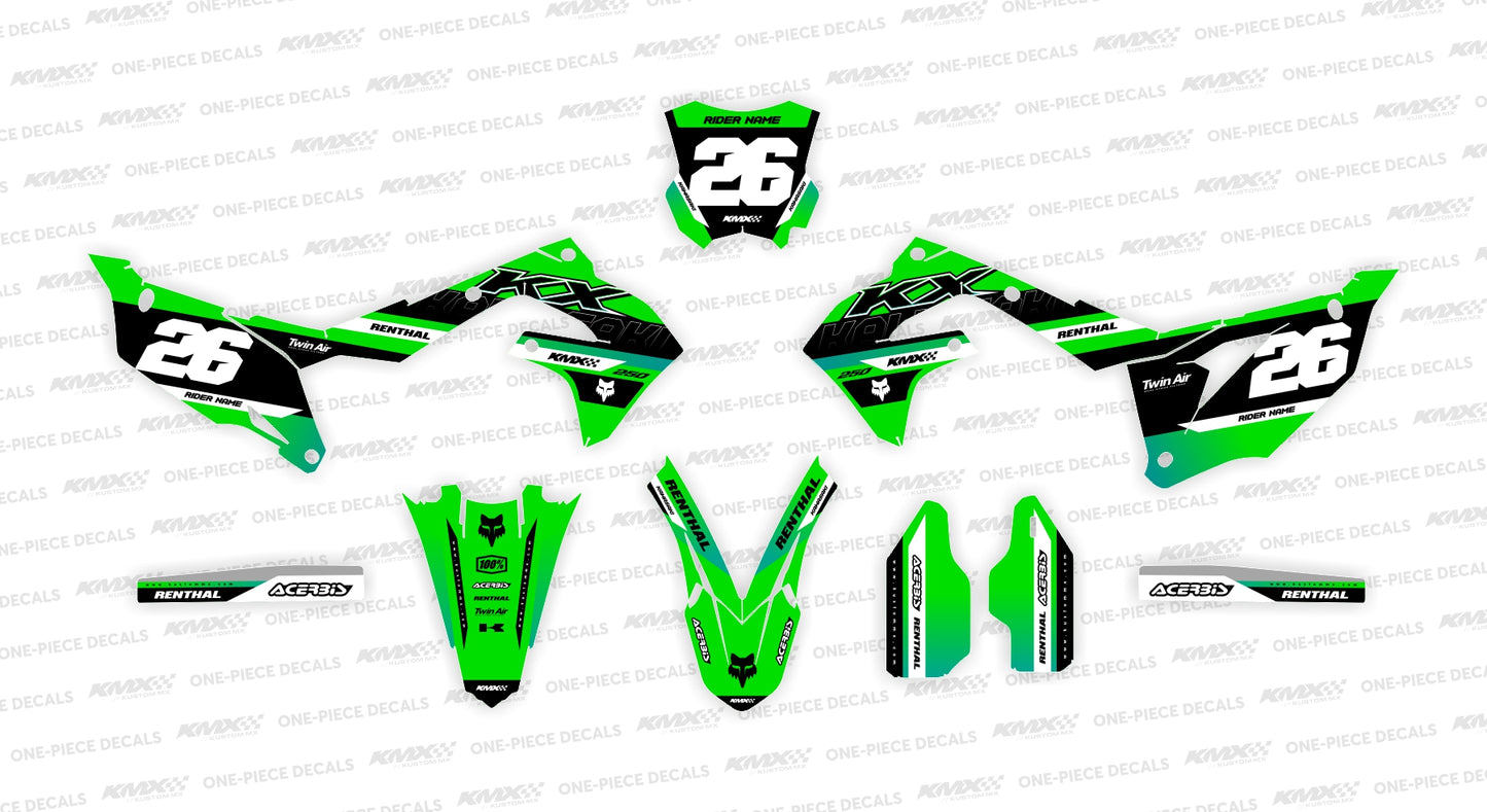 Entice Kawasaki Graphics Kit