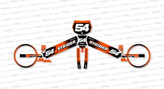 Flux Orange Strider Graphics Kit