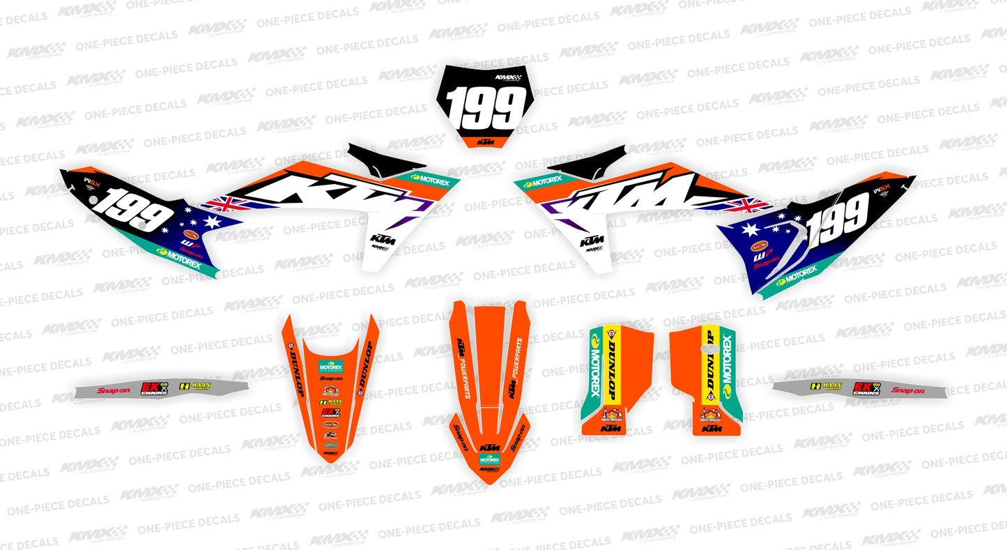 KTM AUS 23' WSX KTM Graphics Kit