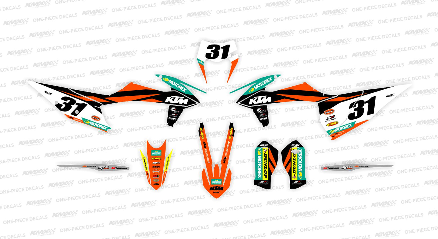 KTM AUS ENDURO 19' KTM Graphics Kit