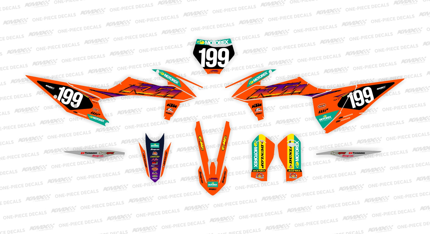 KTM AUS 96' RETRO KTM Graphics Kit