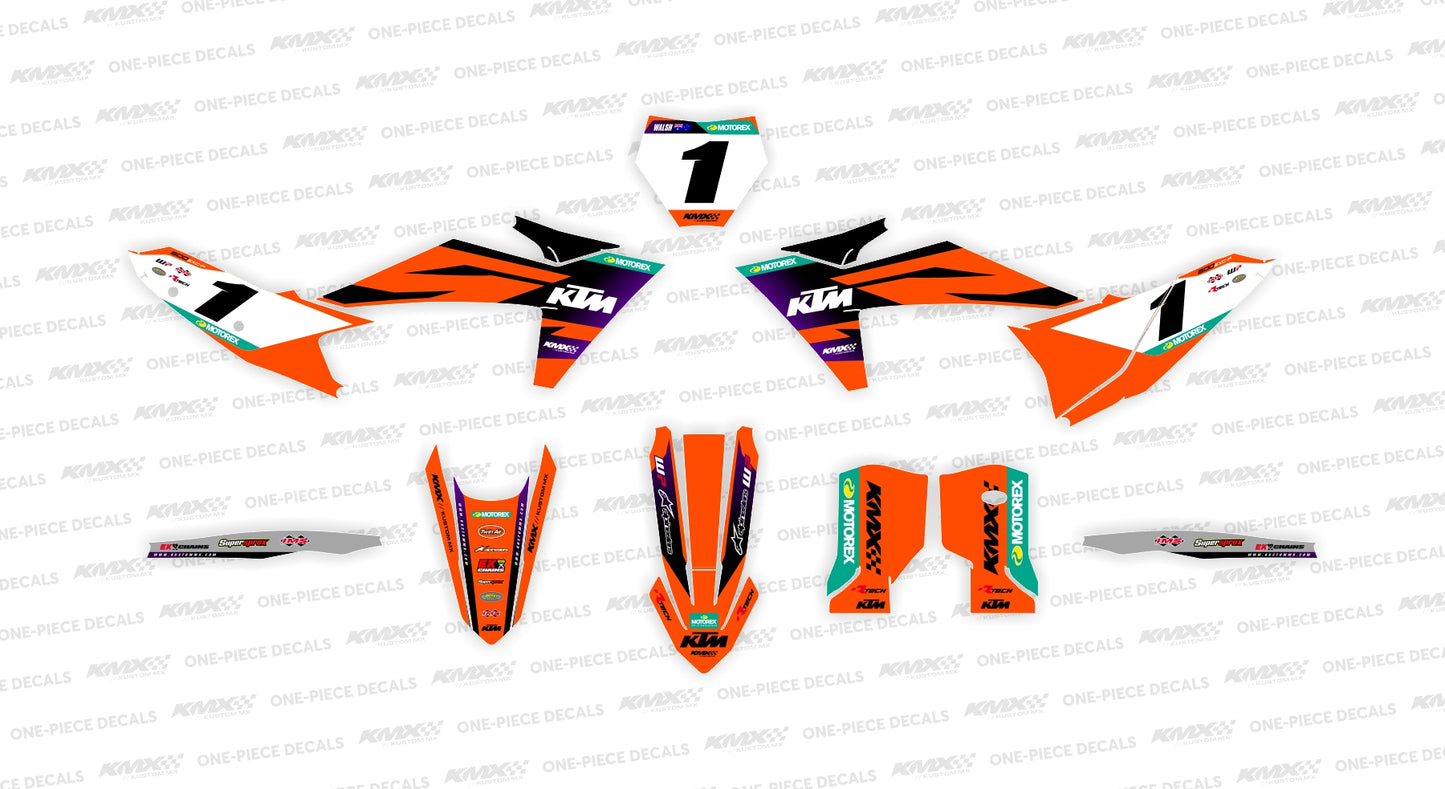 KTM Desert Racing '24 KTM Graphics Kit