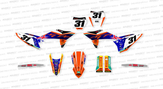 Milner ISDE Replica KTM Graphics Kit