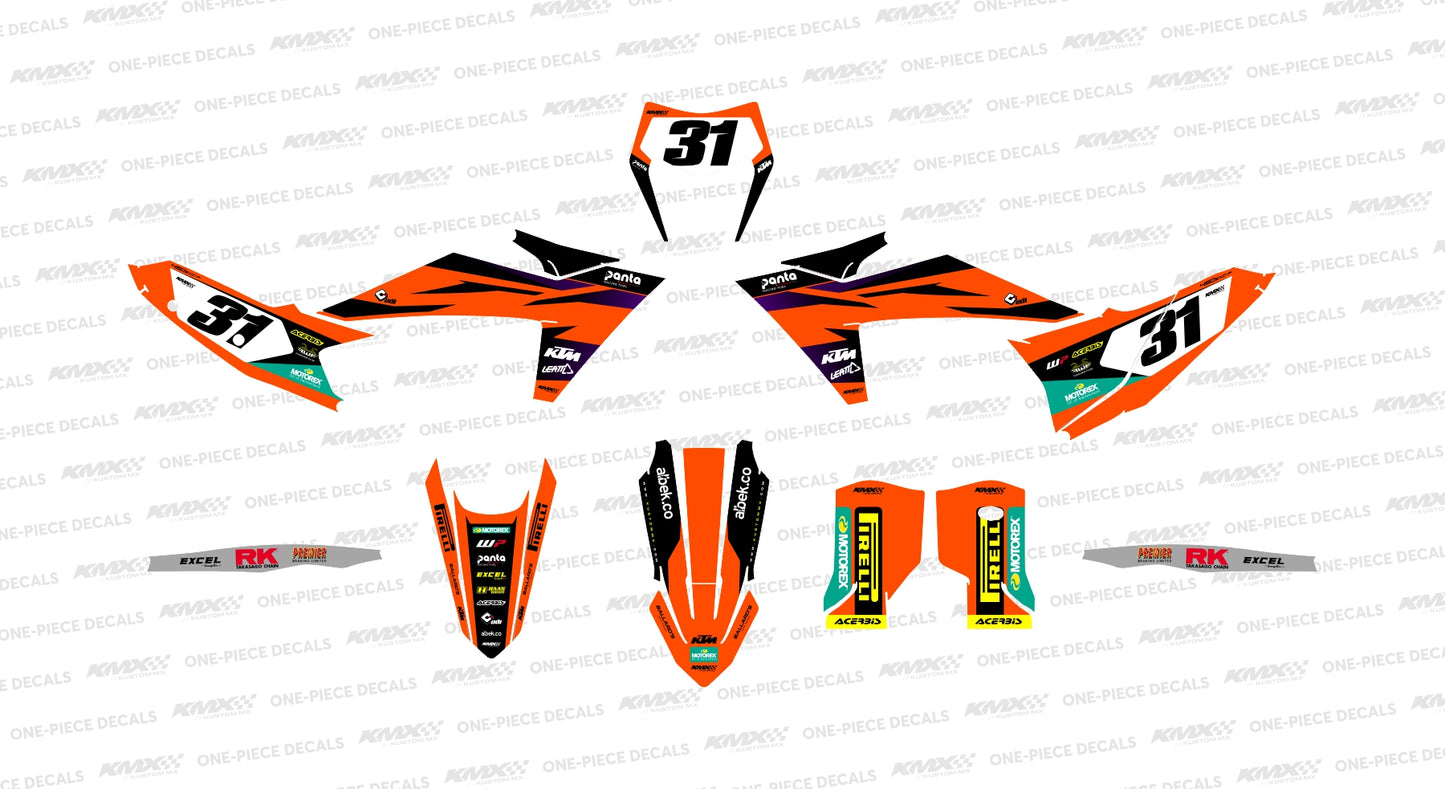 Milner '24 Replica KTM Graphics Kit