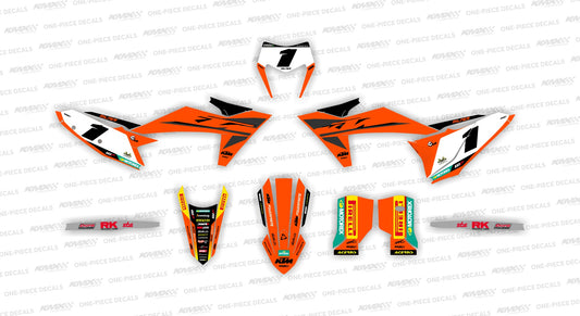 Milner '25 EXC Replica KTM Graphics Kit