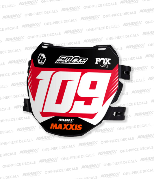 ODI DH Number Plate Decal - Style 1