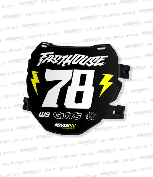 ODI DH Number Plate Decal - Style 6