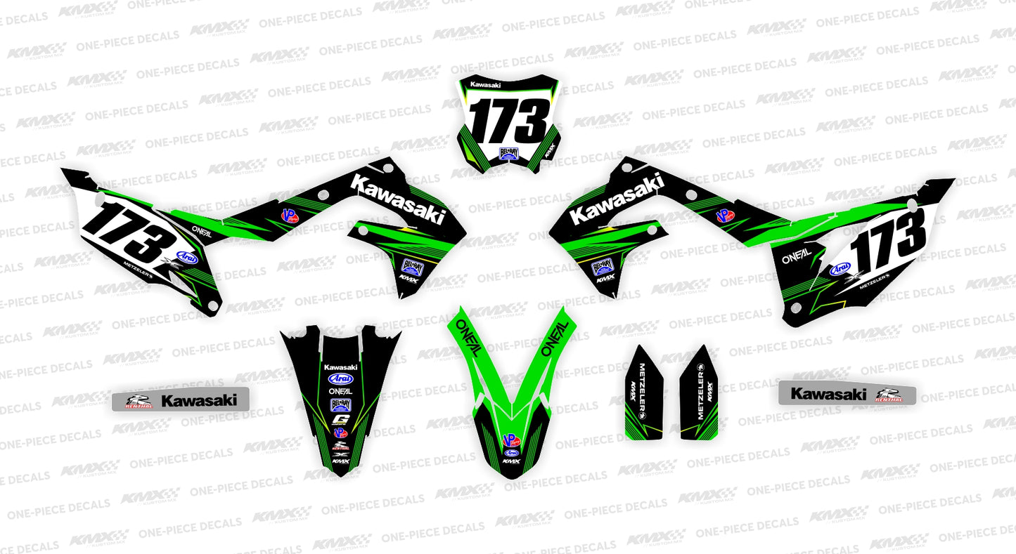 ROYAL GREEN Kawasaki Graphics Kit