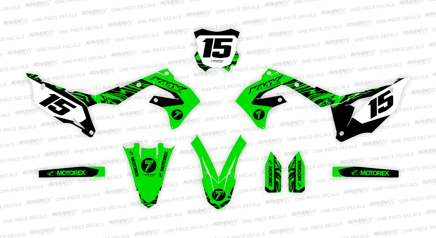 SWAY GREEN Kawasaki Graphics Kit