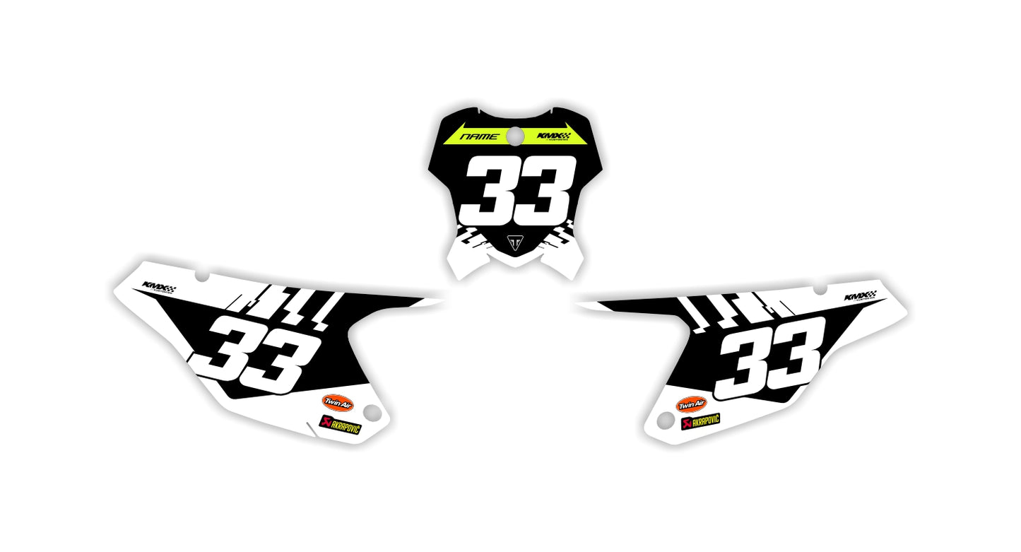 TEAM SERIES Triumph Number Plates