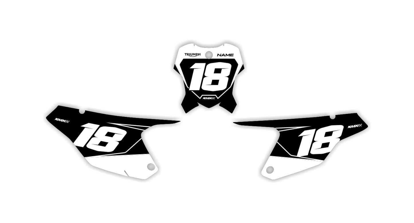 WORKS SERIES Triumph Number Plates
