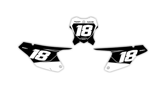 WORKS SERIES Triumph Number Plates