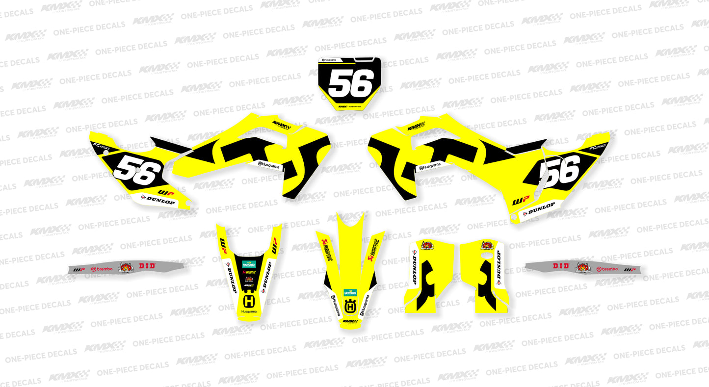 Twenty6 Yellow Husqvarna Graphics Kit