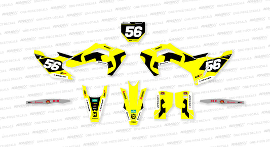 Twenty6 Yellow Husqvarna Graphics Kit