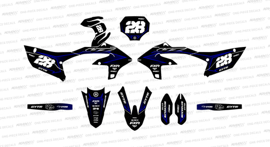 ZAG BLUE Yamaha Graphics Kit