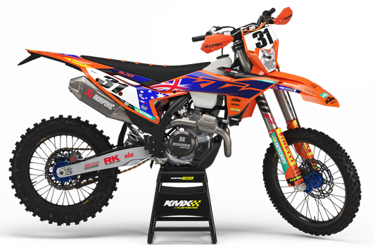 Milner ISDE Replica KTM Graphics Kit