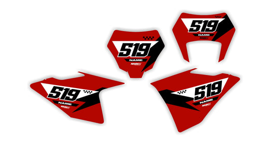 LINED SERIES Gas Gas Number Plates