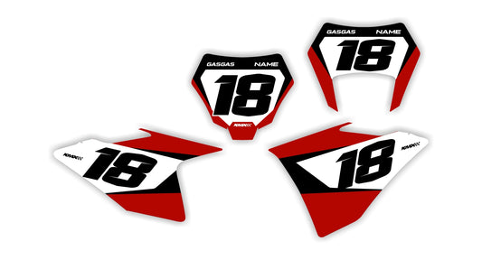 WORKS SERIES Gas Gas Number Plates