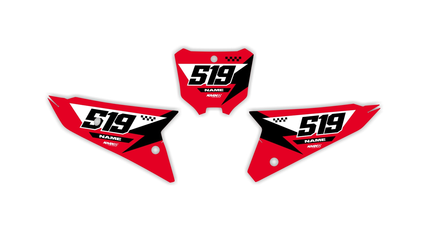 LINED SERIES Honda Number Plates