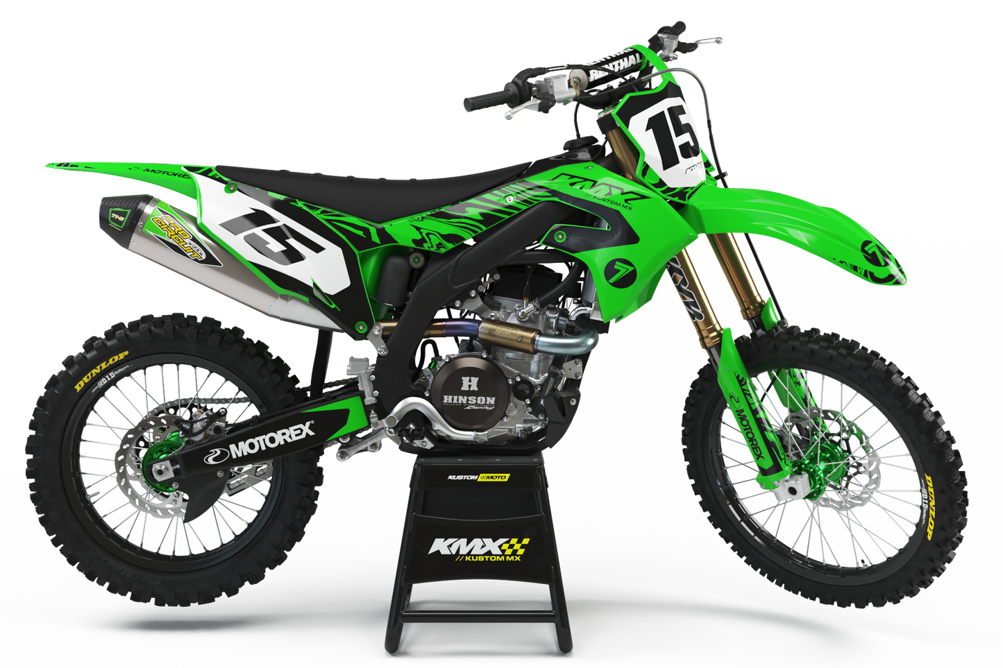 SWAY GREEN Kawasaki Graphics Kit