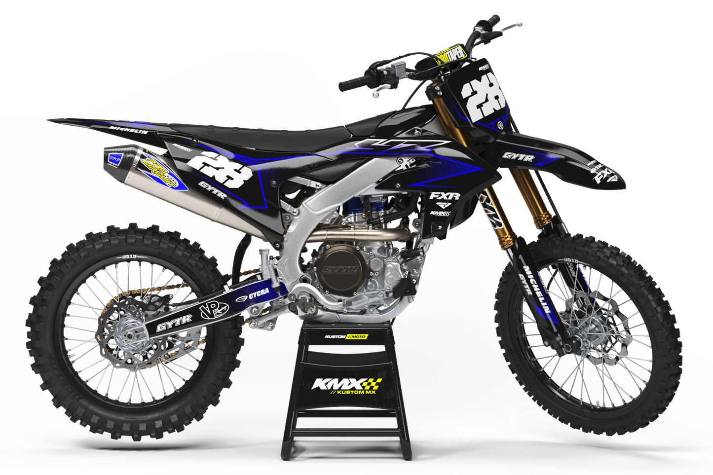 ZAG BLUE Yamaha Graphics Kit