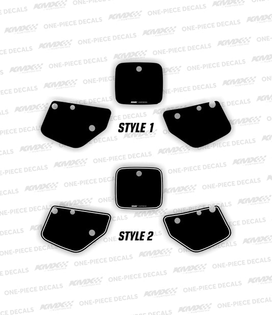 1986-1988 YZ125 // 1986-1988 YZ250 // 1986-1990 YZ490 Number Plates