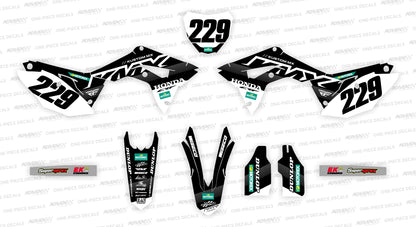 ARROW BLACK Honda Graphics Kit