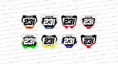 Mini Plate Decals - Style 3