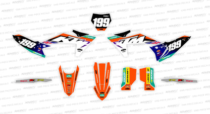 KTM AUS 23' WSX KTM Graphics Kit