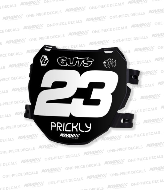ODI DH Number Plate Decal - Style 2