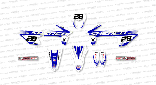 Subject White Sherco Graphics Kit