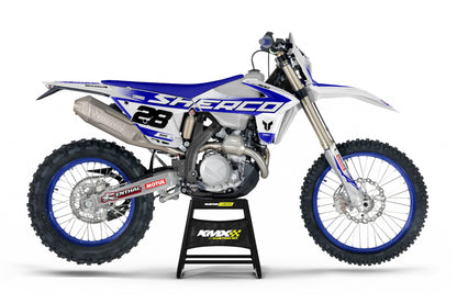 Subject White Sherco Graphics Kit