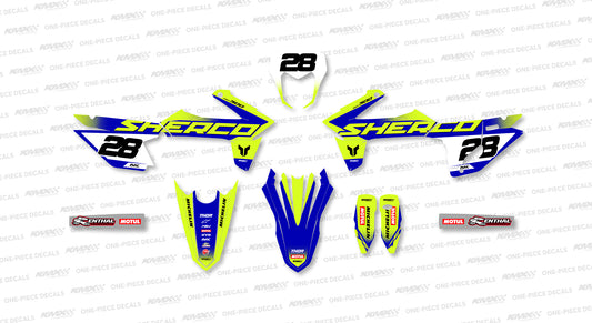 Subject Yellow Sherco Graphics Kit