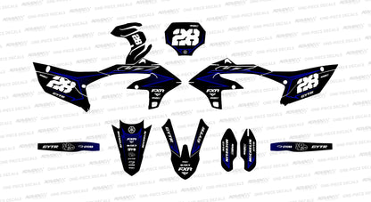 ZAG BLUE Yamaha Graphics Kit
