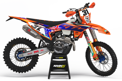 Milner ISDE Replica KTM Graphics Kit