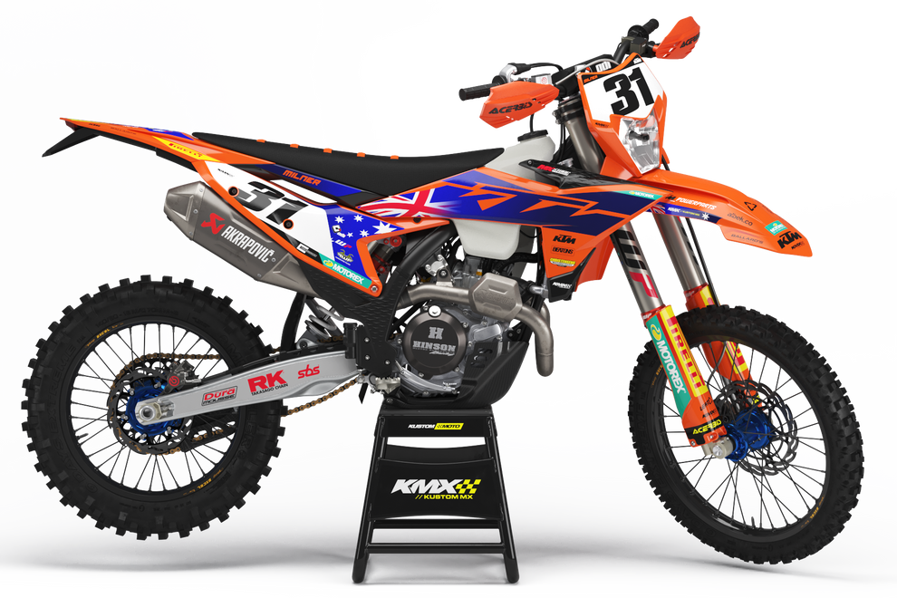 Milner ISDE Replica KTM Graphics Kit – KustomMX