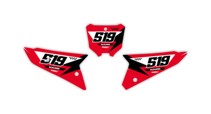 LINED SERIES Honda Number Plates