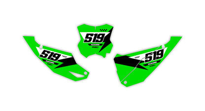 LINED SERIES Kawasaki Number Plates