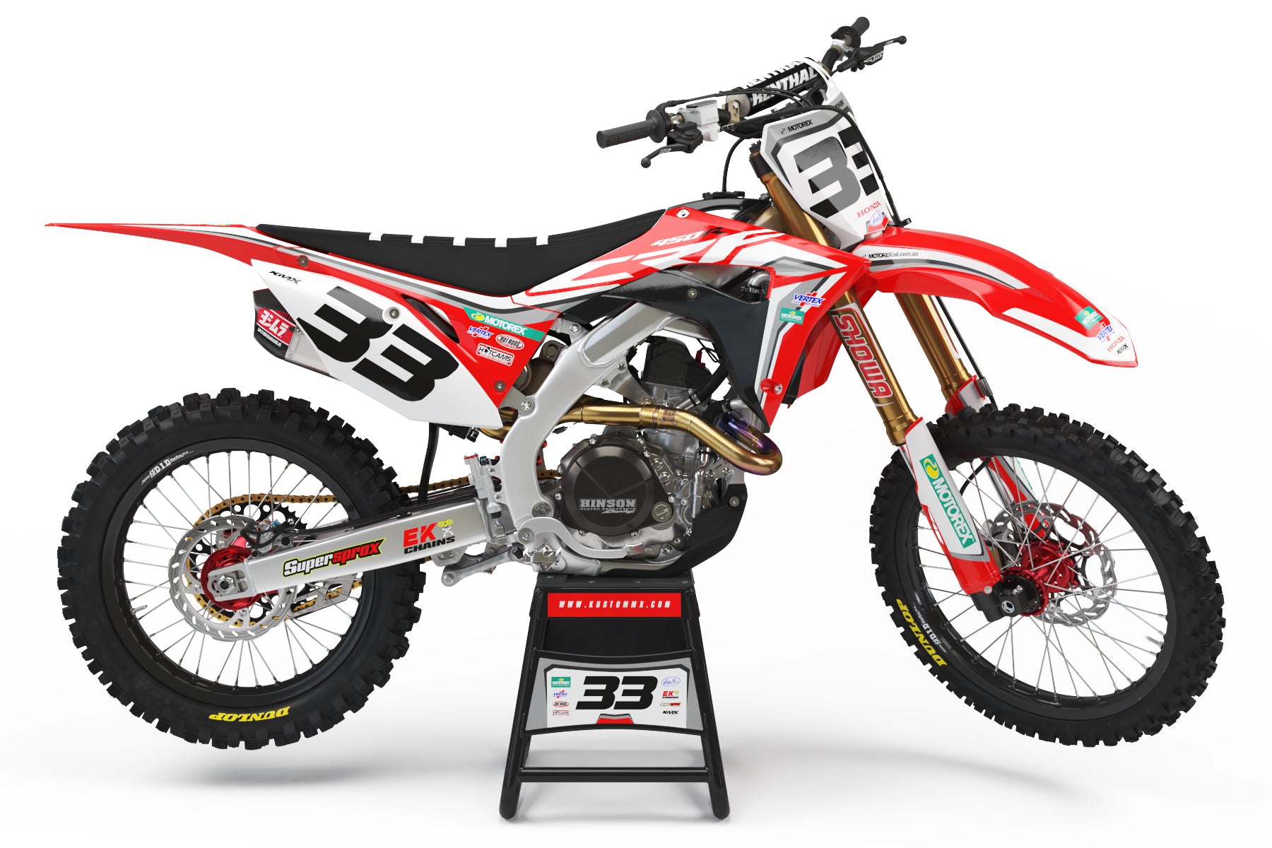 FACTORY GREY Honda Graphics Kit – KustomMX