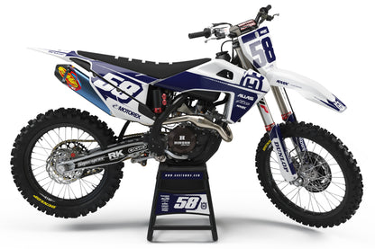 VICE BLUE Husqvarna Graphics Kit