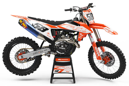 ALPHA ORANGE KTM Graphics Kit