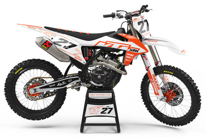 SLATE WHITE KTM Graphics Kit